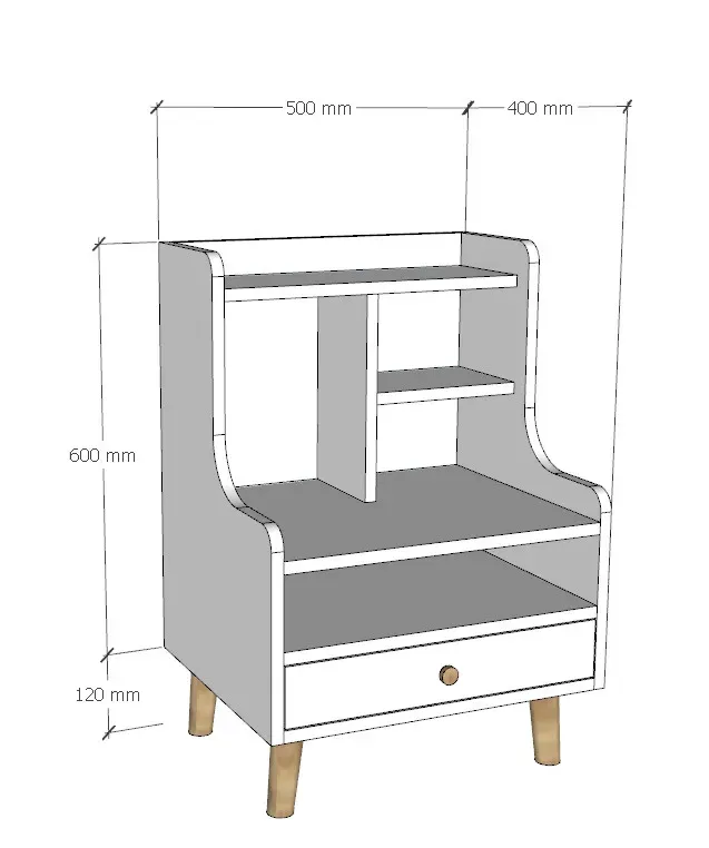 [FREESHIP HCM] Tủ Đầu Giường, Tab Đầu Giường Gỗ MDF Tatana TG022 - Có Thiết Kế Theo Yêu Cầu