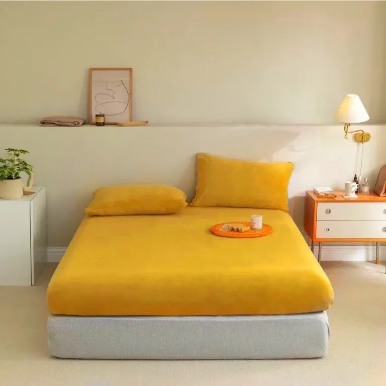 Bộ Ga Gối Nỉ EMMIBEDDING STORE Miễn Phí Bo Chun Và Làm Ga Phủ Theo Yêu Cầu