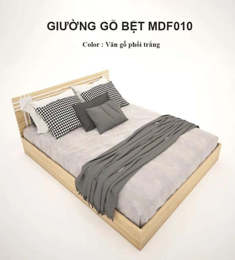 [FREESHIP HCM] Giường Gỗ MDF Bệt Kiểu Nhật Tatana MDF010 - Có Thiết Kế Theo Yêu Cầu Khách Hàng