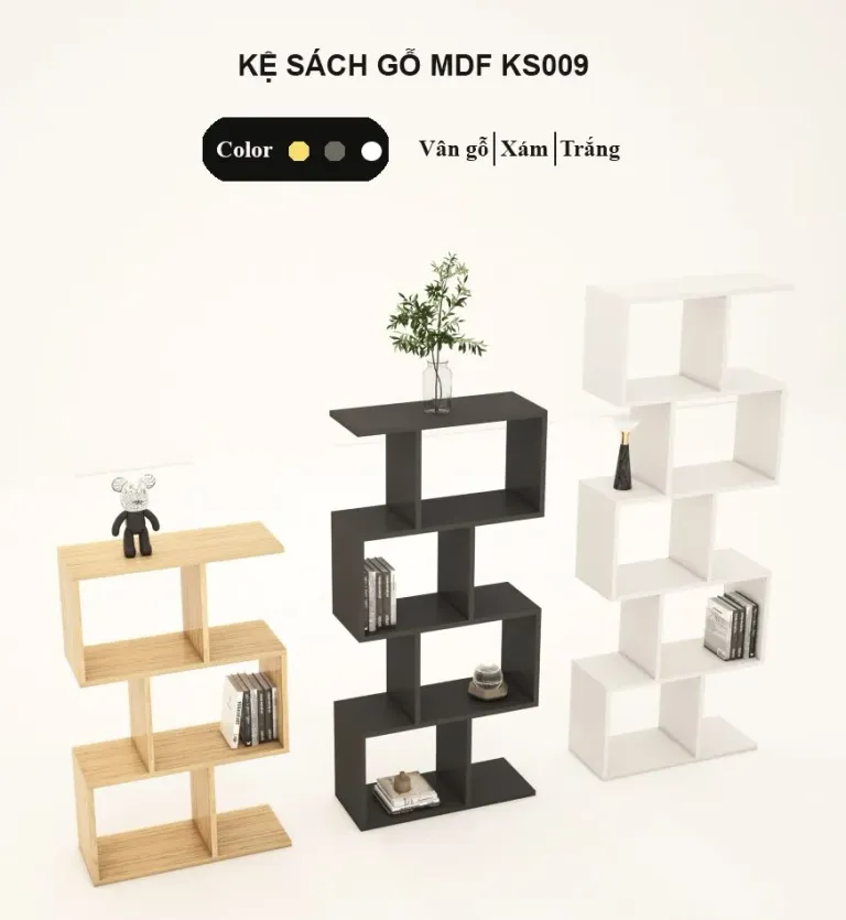 [FREESHIP HCM] Kệ Sách Gỗ MDF Nhiều Tầng Tatana KS009 - Có Thiết Kế Theo Yêu Cầu Khách Hàng