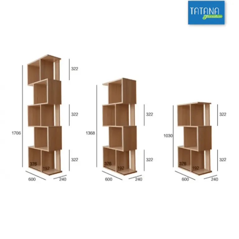 [FREESHIP HCM] Kệ Sách Gỗ MDF Nhiều Tầng Tatana KS009 - Có Thiết Kế Theo Yêu Cầu Khách Hàng