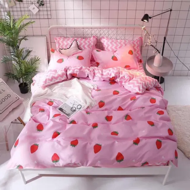 Chăn Ga Gối Emmibedding Chất Liệu Cotton Poly Họa Tiết Xinh Xắn Đáng Yêu Đủ Size Miễn Phí Bo Chun