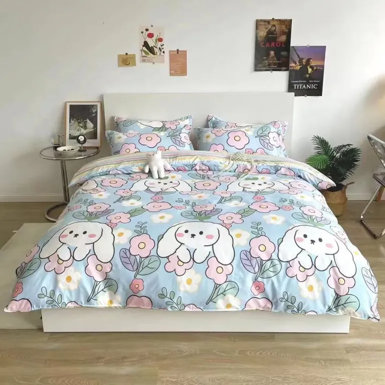 Chăn Ga Gối Emmibedding Chất Liệu Cotton Poly Họa Tiết Xinh Xắn Đáng Yêu Đủ Size Miễn Phí Bo Chun