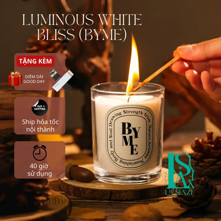 Nến Thơm WHITE BLISS - BYME CANDLE COLLECTION