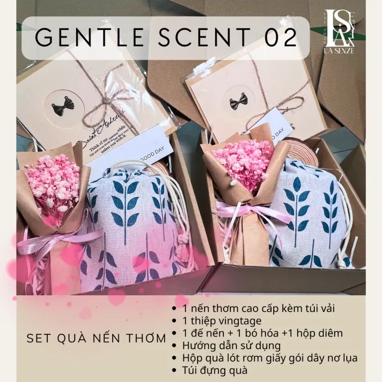 Set Quà Tặng 1 Nến Thơm BYME CANDLE - GENTLE SET