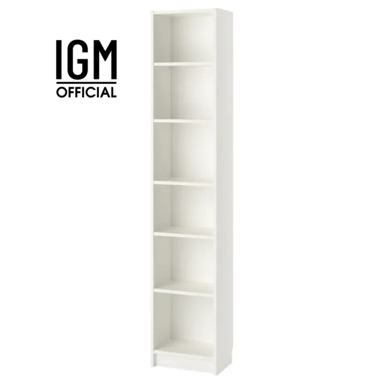 Kệ Sách Billy IKEA 6 Ngăn Cao 2m15 Rộng 30cm Sâu 28cm Chất Liệu MDF Phủ Melamine Cao Cấp