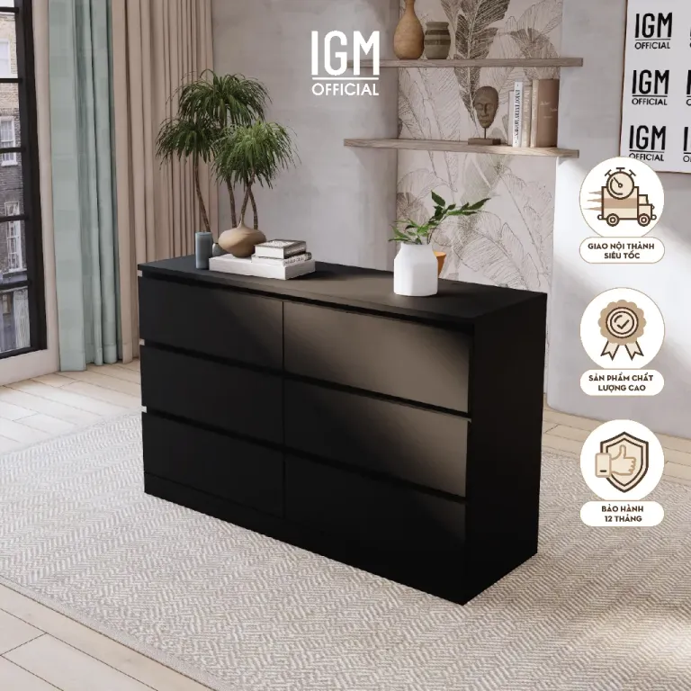 Kệ Tủ Tay Kéo Âm Chất Liệu MDF Phủ Melamine - Kích Thước Tùy Chọn