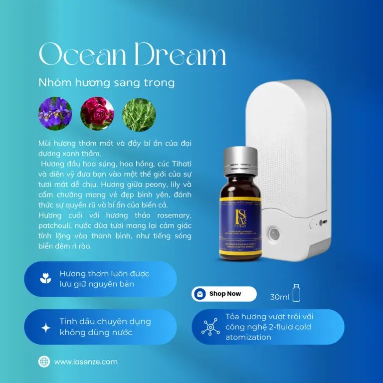 Máy Tạo Hương Chuyên Nghiệp Không Dùng Nước SMART Aromatherapy