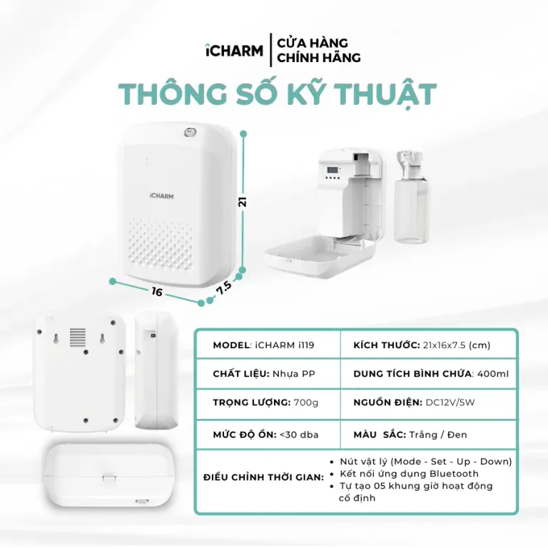 Máy Xông Tinh Dầu iCHARM i119