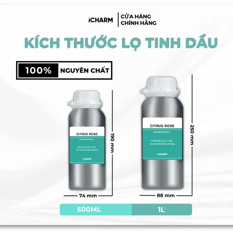 Tinh Dầu Nước Hoa Citrus Rose (Inspired By Miss Dior) - iCHARM