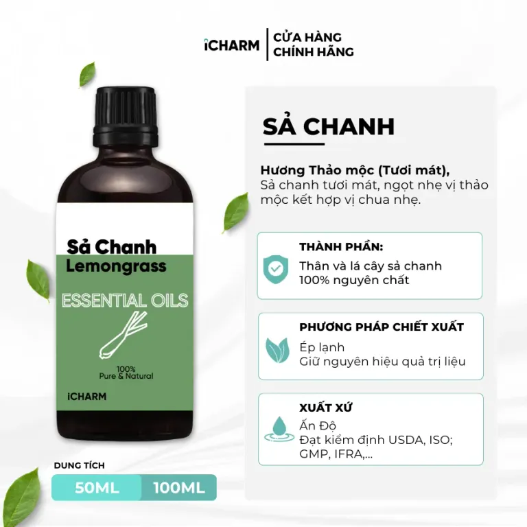 Tinh Dầu Sả Chanh iCHARM