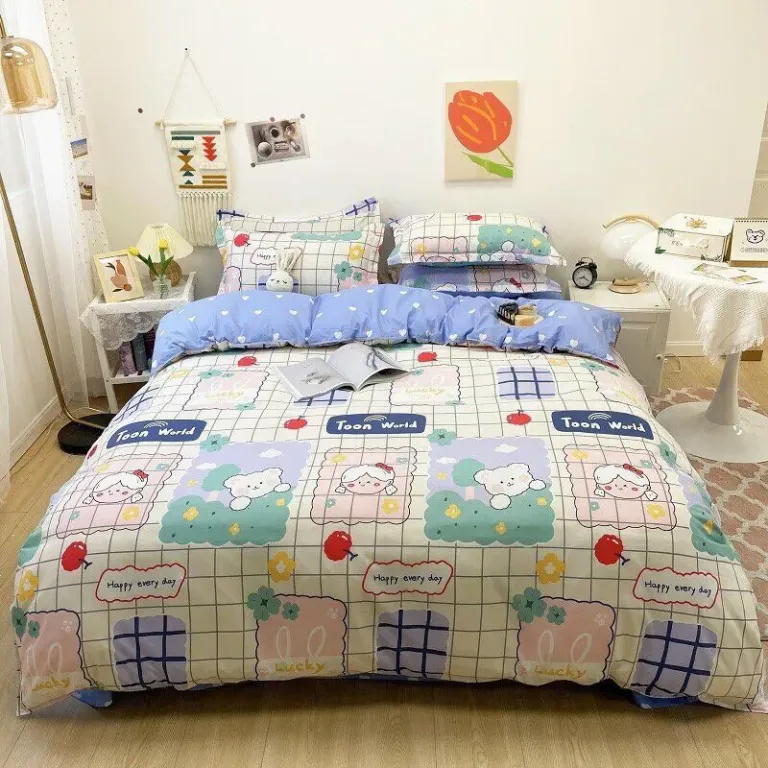 Bộ Drap & Vỏ Chăn #VSL Micro (5 Món)