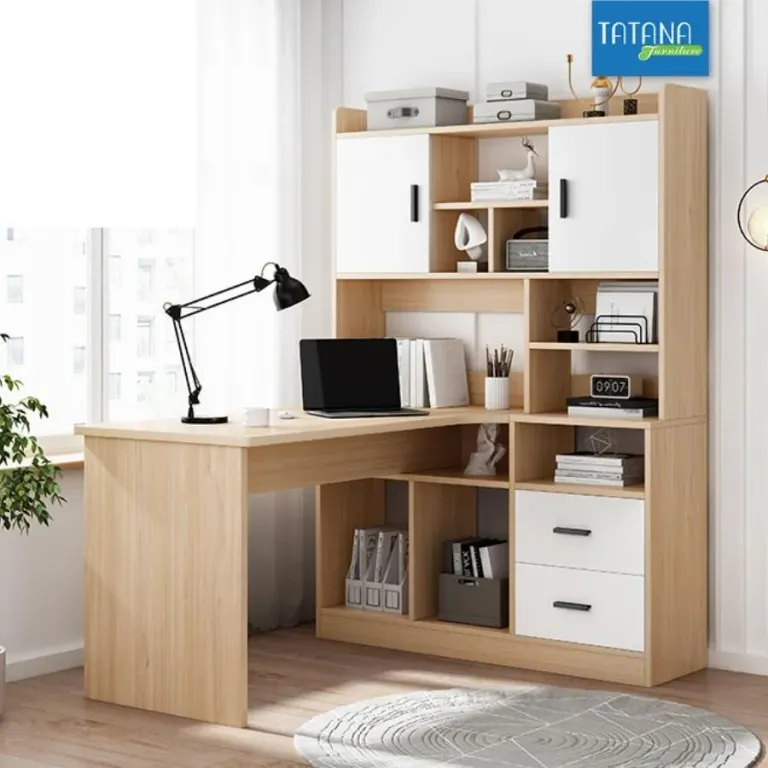 [FREESHIP HCM] Bàn Học, Bàn Làm Việc Liền Kệ Gỗ MDF Tatana BH003 - Có Thiết Kế Theo Yêu Cầu