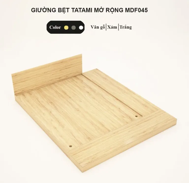 [FREESHIP HCM] Giường Ngủ Bệt Kiểu Nhật Tatami Mở Rộng MDF045 - Có Thiết Kế Theo Yêu Cầu Khách Hàng