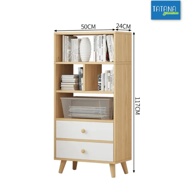 [FREESHIP HCM] Kệ Sách Gỗ MDF Nhiều Tầng Tatana KS010 - Có Thiết Kế Theo Yêu Cầu Khách Hàng