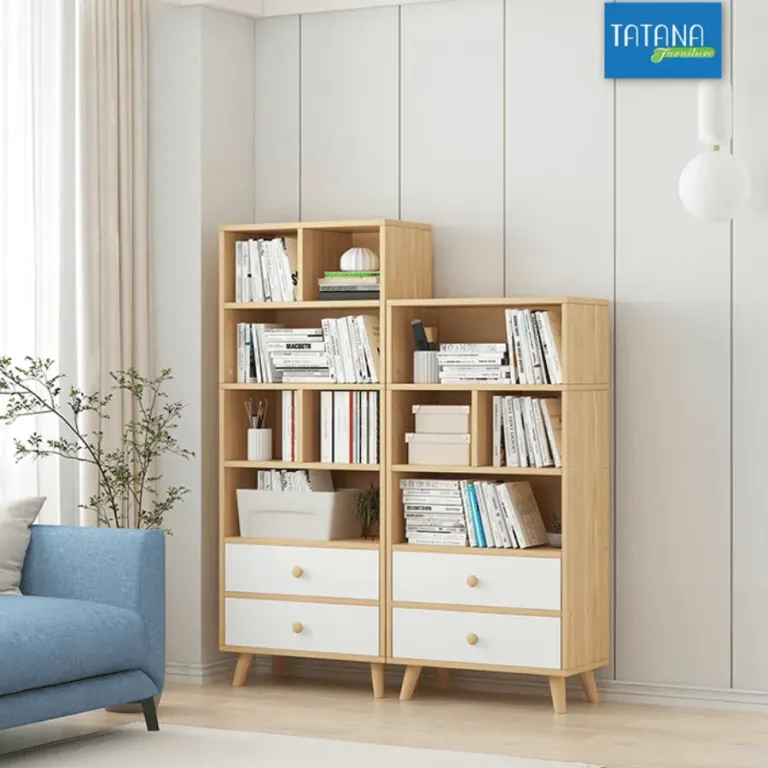 [FREESHIP HCM] Kệ Sách Gỗ MDF Nhiều Tầng Tatana KS010 - Có Thiết Kế Theo Yêu Cầu Khách Hàng