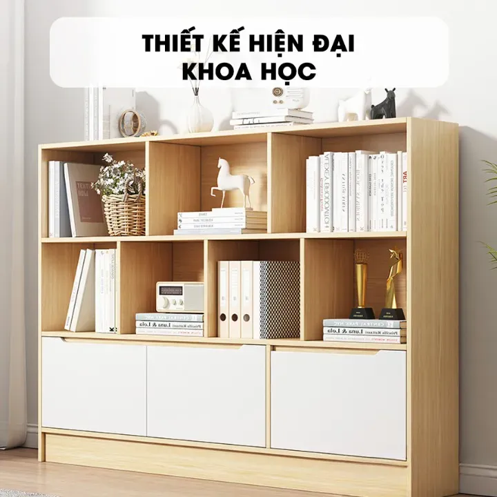 [FREESHIP HCM] Kệ Sách Gỗ MDF Tatana KS015 - Có Thiết Kế Theo Yêu Cầu Khách Hàng