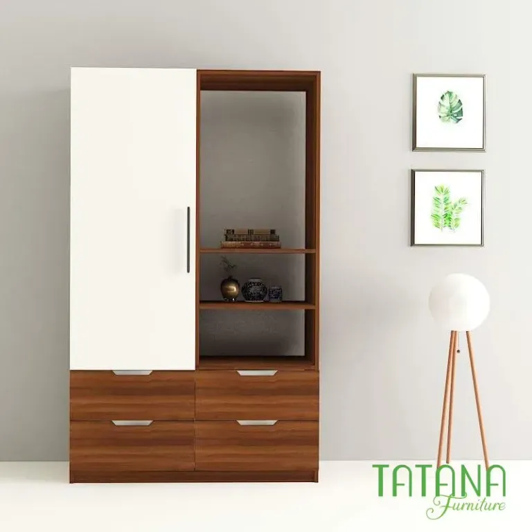 [FREESHIP HCM] Tủ Quần Áo Cánh Mở, Nội Thất Phòng Ngủ Gỗ MDF Tatana TU009 - Có Thiết Kế Theo Yêu Cầu