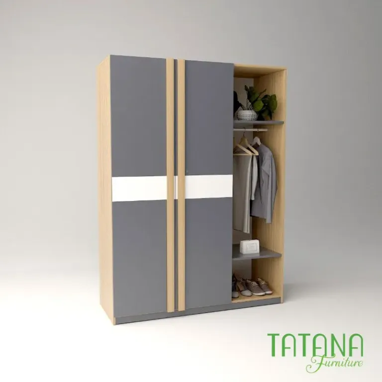 [FREESHIP HCM] Tủ Quần Áo Cánh Mở, Nội Thất Phòng Ngủ Gỗ MDF Tatana TU024 - Có Thiết Kế Theo Yêu Cầu