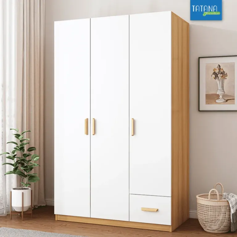 [FREESHIP HCM] Tủ Quần Áo Cánh Mở, Nội Thất Phòng Ngủ Gỗ MDF Tatana TU028 - Có Thiết Kế Theo Yêu Cầu