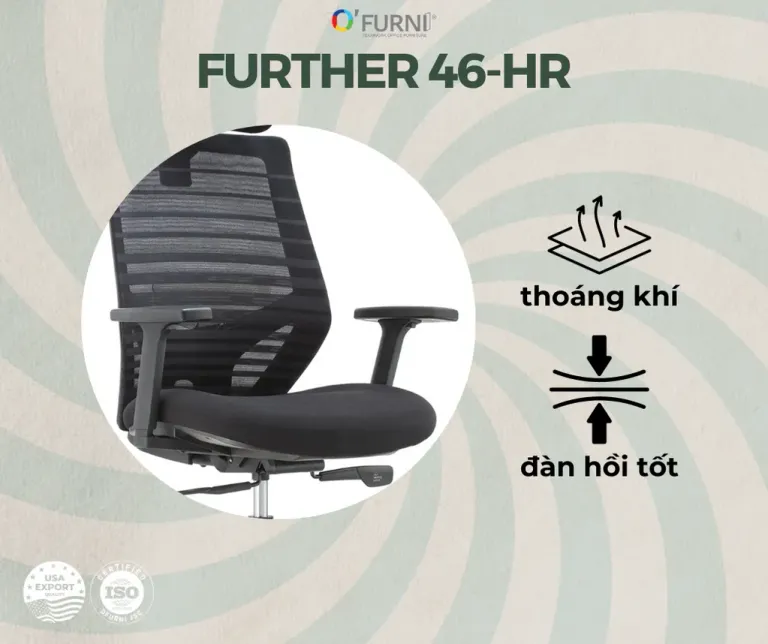 Ghế Công Thái Học Further 46-1-HR