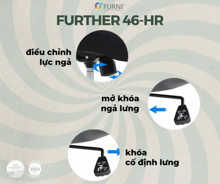 Ghế Công Thái Học Further 46-1-HR