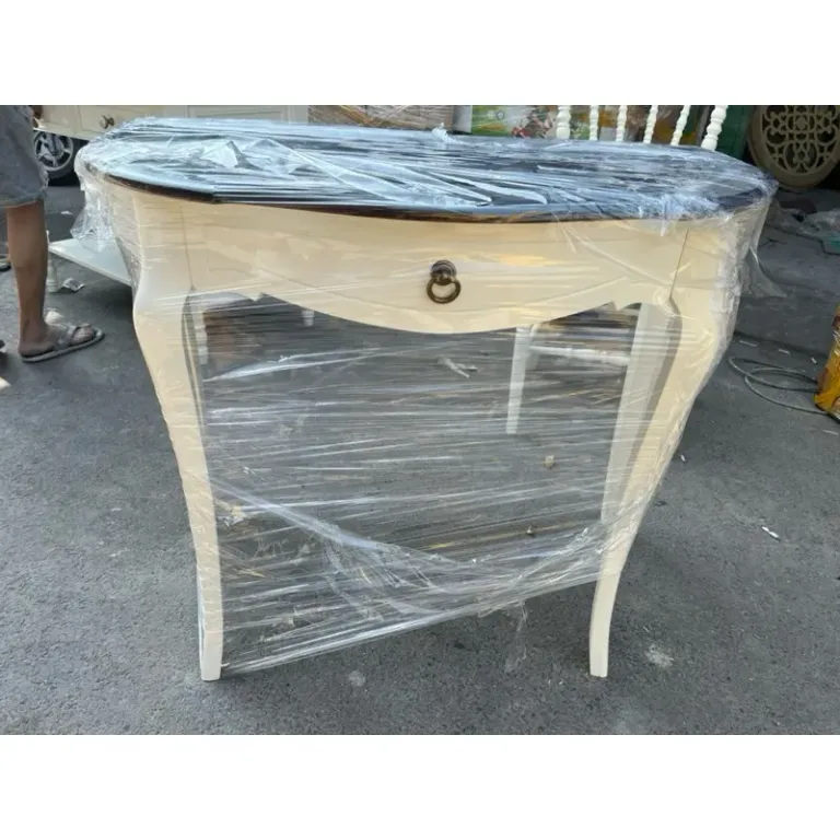 Bàn Trang Điểm / Bàn Console Gỗ Chân Quỳ Cổ Điển - Nhận Sơn Màu Theo Yêu Cầu