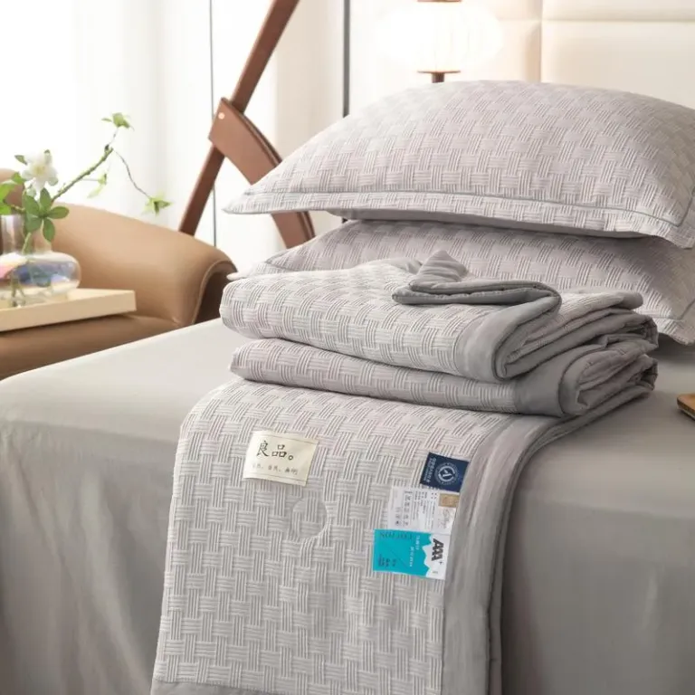 Bộ Chăn Ga Gối Đũi Gân Nhật Mềm Mại Thoáng Khí Cao Cấp An Như Bedding