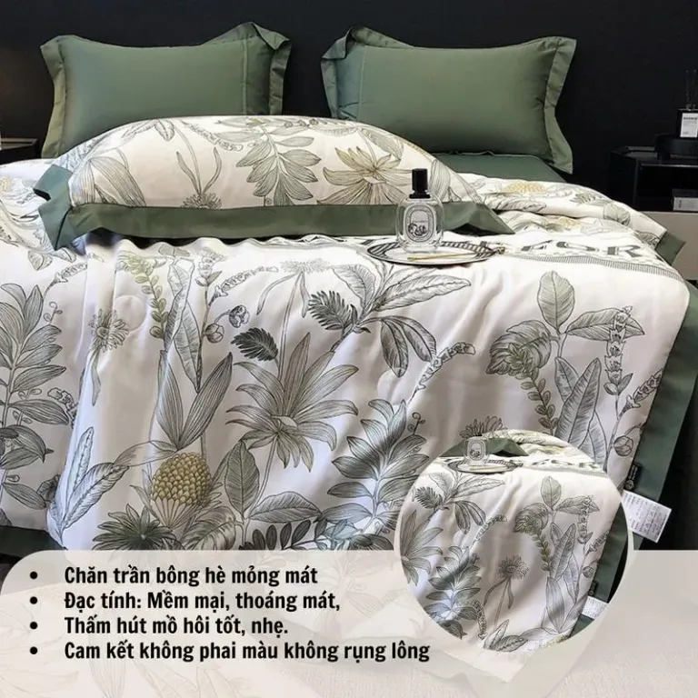 Bộ Chăn Ga Gối Lụa Thái 6D 4 Món An Như Bedding - Nhiều Mẫu Đẹp, Nhiều Size