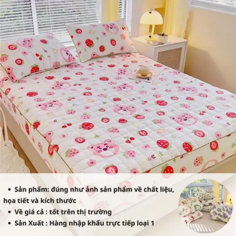 Bộ Ga Gối 3 Món Cotton Xơ Đũi Đậu Nành 1 Ga + 2 Vỏ Gối Nằm Hàng Xuất Khẩu An Như Bedding