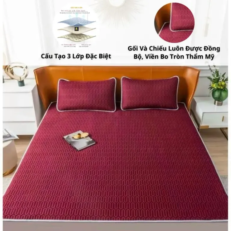 Chiếu Điều Hòa Cao Su Non Tencel Latex m6/m8/2m An Như Bedding