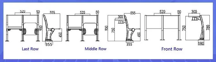 Ghế Hội Trường, Rạp Phim 2PC1522 - O' FURNI