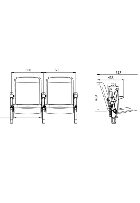 Ghế Hội Trường, Rạp Phim Telescopic Seating TAV3 - O' FURNI