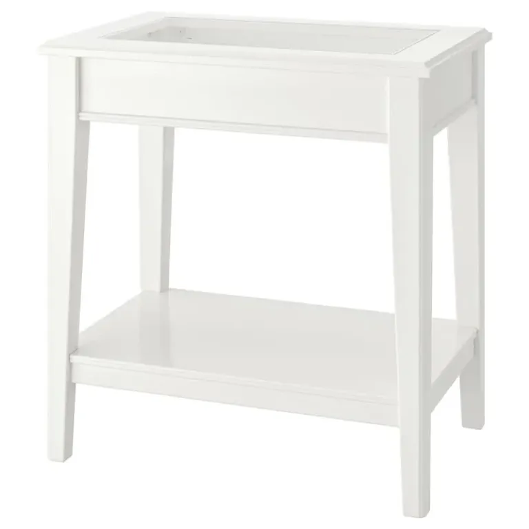 Tab / Kệ / Bàn Phụ Mặt Kính LIATORP IKEA - Trăng 57x40 cm