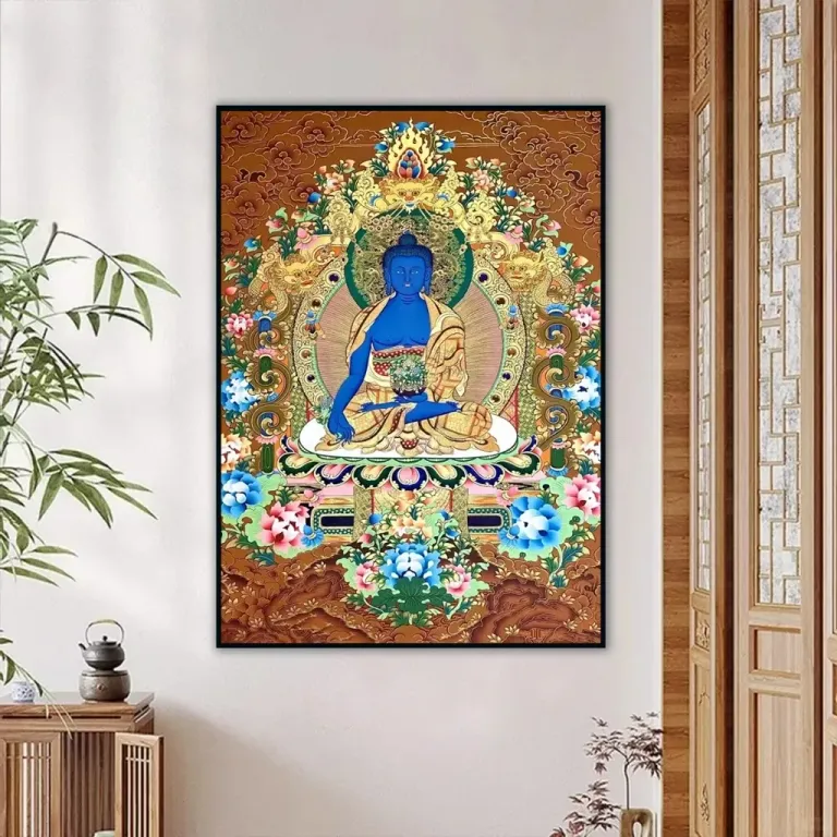 22 Mẫu Tranh Phật Dược Sư - Mật Tông - Kích Thước 40x60 / 50x70 / 60x80cm