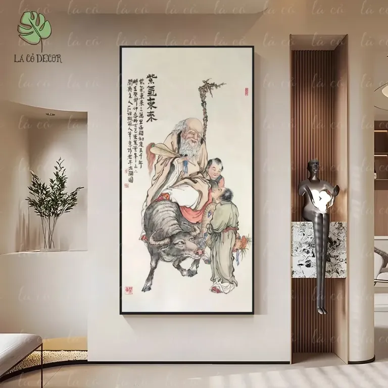 33 Mẫu Tranh Lão Tử Trang Trí Nhà Cửa, Decor Phòng Khách