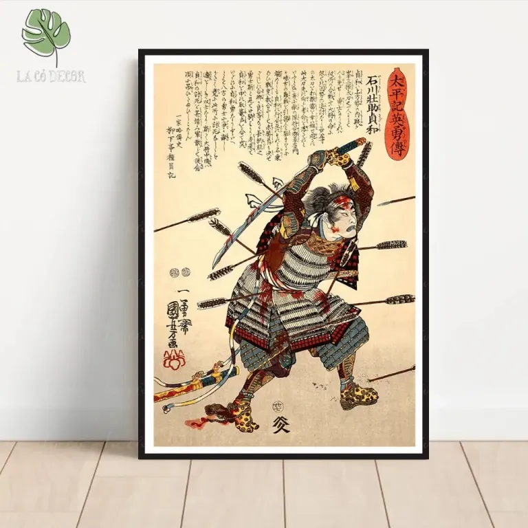 43 Mẫu Tranh Samurai, Tranh Cổ Nhật Bản Trang Trí Nhà, Quán Cà Phê, Nhà Hàng Nhật, Phòng Xăm