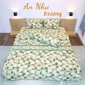 Bộ Chăn Hè Ga Gối Cotton Poly Đầy Đủ 5 Món An Như Bedding