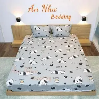 Bộ Chăn Hè Ga Gối Cotton Poly Đầy Đủ 5 Món An Như Bedding