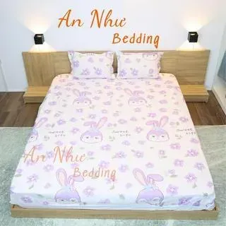 Bộ Chăn Hè Ga Gối Cotton Poly Đầy Đủ 5 Món An Như Bedding