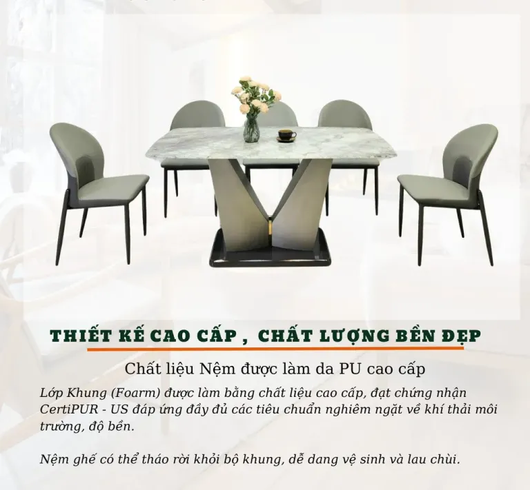 Ghế Ăn Bọc Da Pu T90 Jade, Chân Sắt Sơn Tĩnh Điện, Nhập Khẩu Cao Cấp Hiện Đại, Phù Hợp Căn Hộ Chung Cư Gia Đình