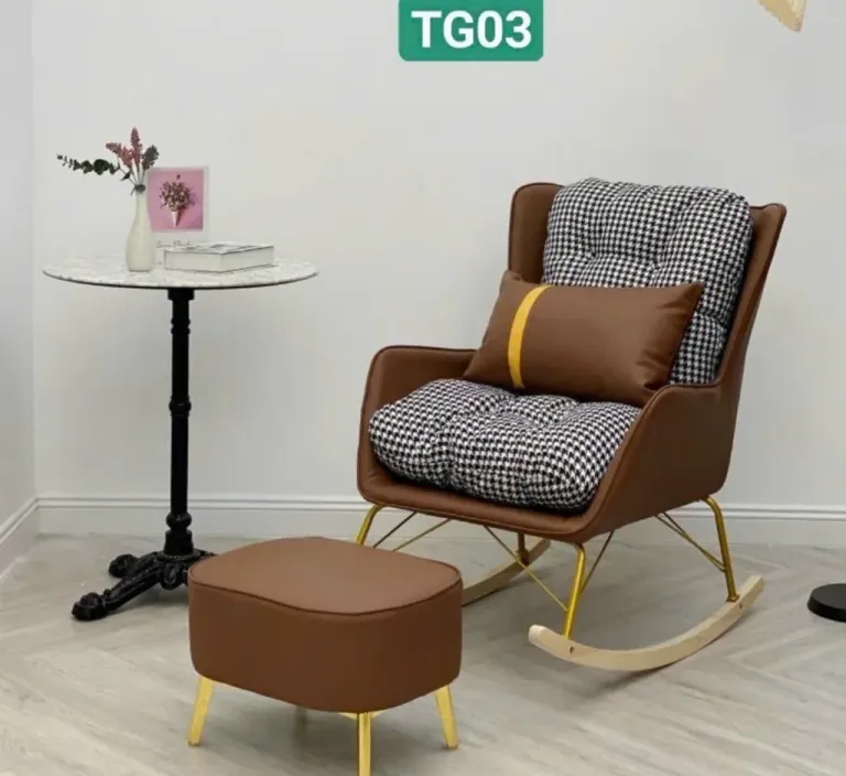 Ghế Sofa Bập Bênh T90 - Thư Giãn, Đọc Sách, Xem Tivi - Nhập Khẩu Cao Cấp, Tặng Kèm Ghế Đôn