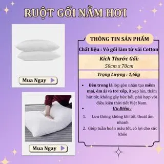 Ruột Gối 50x70, Ruột Gối Nằm Hơi An Như Bedding