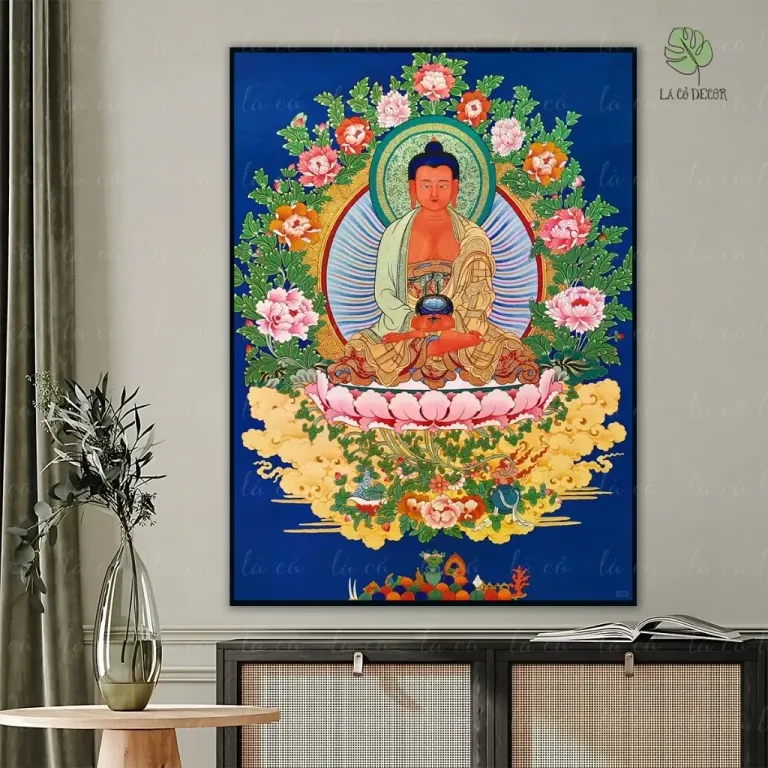 Tranh Đức Phật A Di Đà Thangka Mật Tông - Nhiều Mẫu