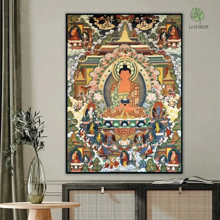 Tranh Đức Phật A Di Đà Thangka Mật Tông - Nhiều Mẫu