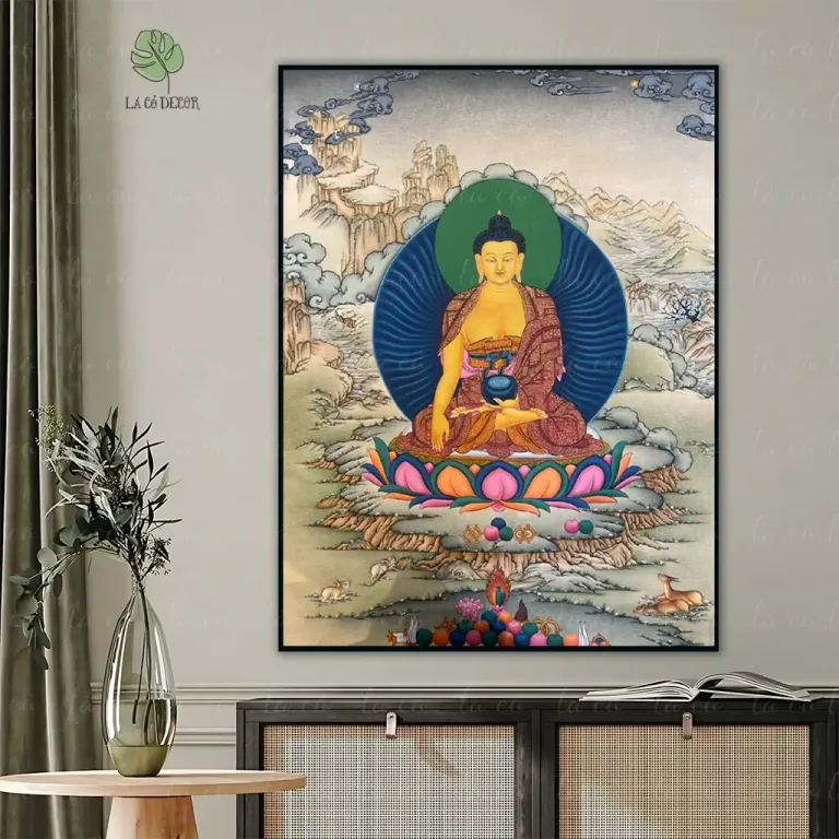 Tranh Đức Phật A Di Đà Thangka Mật Tông - Nhiều Mẫu