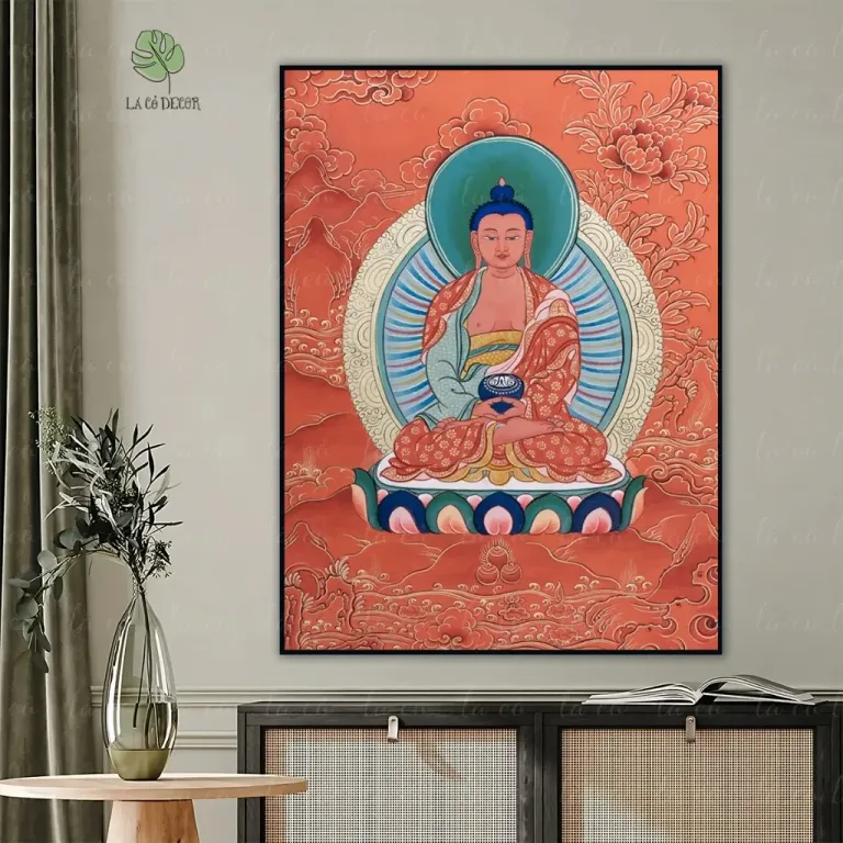 Tranh Đức Phật A Di Đà Thangka Mật Tông - Nhiều Mẫu