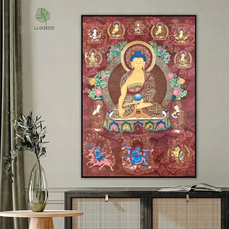 Tranh Đức Phật A Di Đà Thangka Mật Tông - Nhiều Mẫu