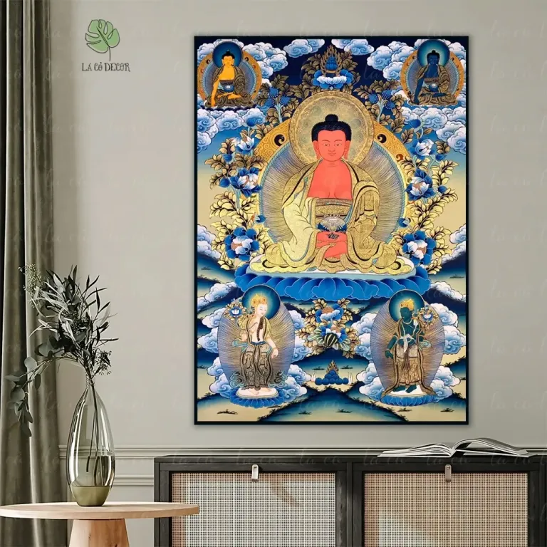 Tranh Đức Phật A Di Đà Thangka Mật Tông - Nhiều Mẫu