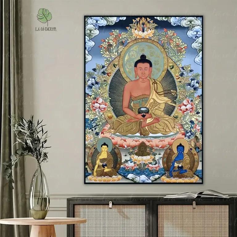 Tranh Đức Phật A Di Đà Thangka Mật Tông - Nhiều Mẫu